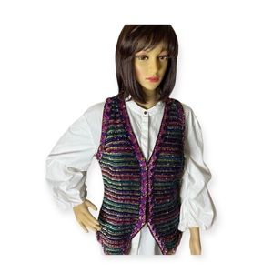 Via Condotti Sequin Vest Size M